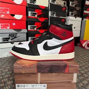 Size 12- Nike Air Jordan Retro “Black Toe” Reimagined